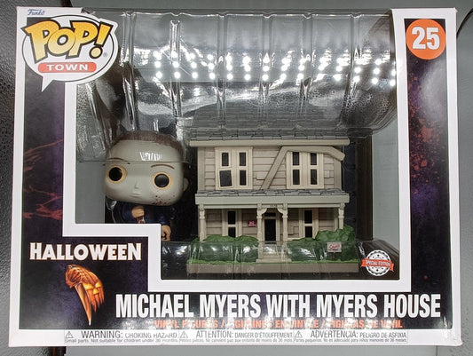 25 Michael Myers with Myers House Horror Town - Funko POP - Box Damaged