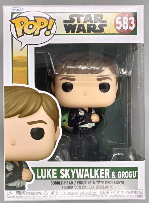 583 Luke Skywalker (& Grogu) - Star Wars - Box Damaged Funko POP Funko