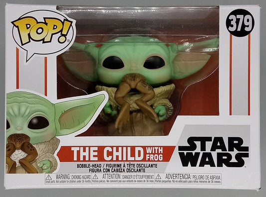 379 The Child (with Frog)  Star Wars The Mandalorian Box Damaged Funko POP