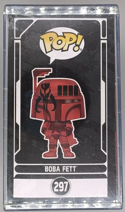 297 Boba Fett (Burgundy) - Star Wars - Boba Fett UK Exclusive (Standard Size Bobble-Head) Funko POP