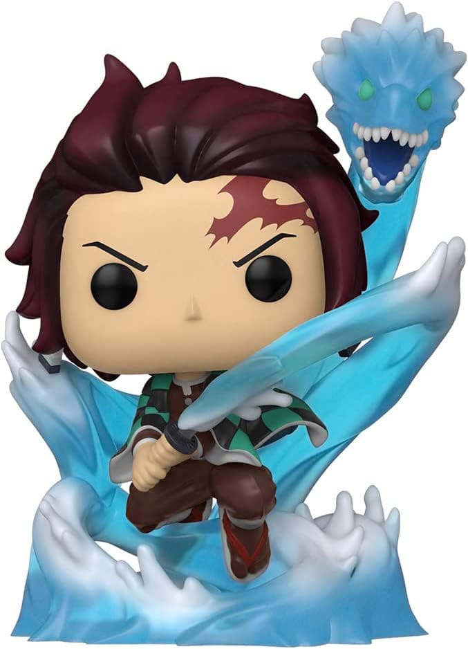 873 Tanjiro Kamado (w/ Water Dragon) Glow - Demon Slayer Funko POP - Brand New
