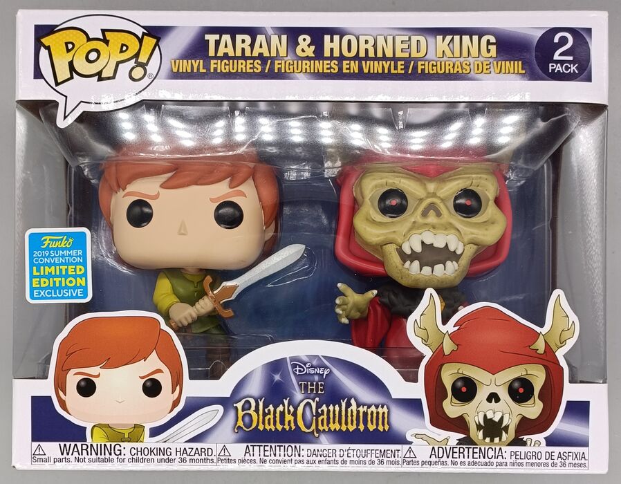 [2 Pack] Taran & Horned King - Disney The Black Cauldron 2019 Con Funko POP Funko