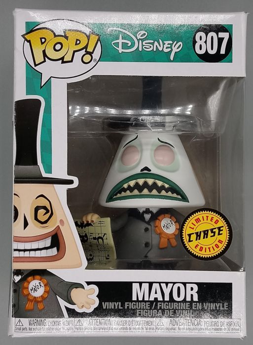 807 Mayor (w/ Plans) Chase - Disney The Nightmare Before Christmas TNBC Funko POP Damaged Box