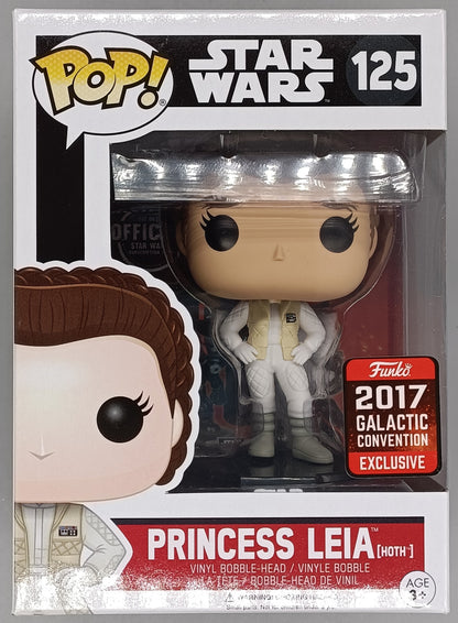 125 Princess Leia (Hoth) - Star Wars - 2017 Con Box Damaged Funko POP Funko