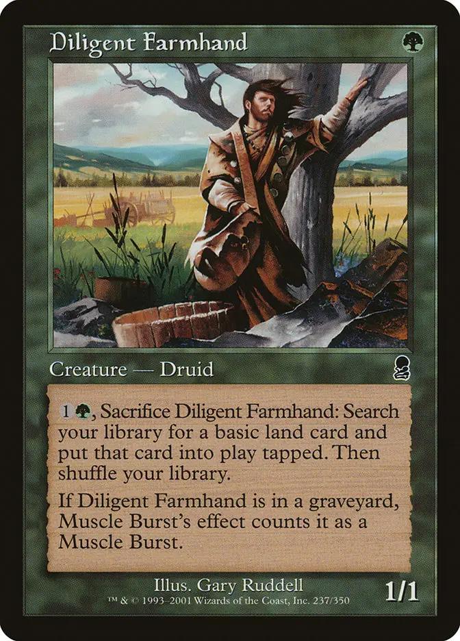 237 - Diligent Farmhand - Odyssey - Normal - Magic: The Gathering Card