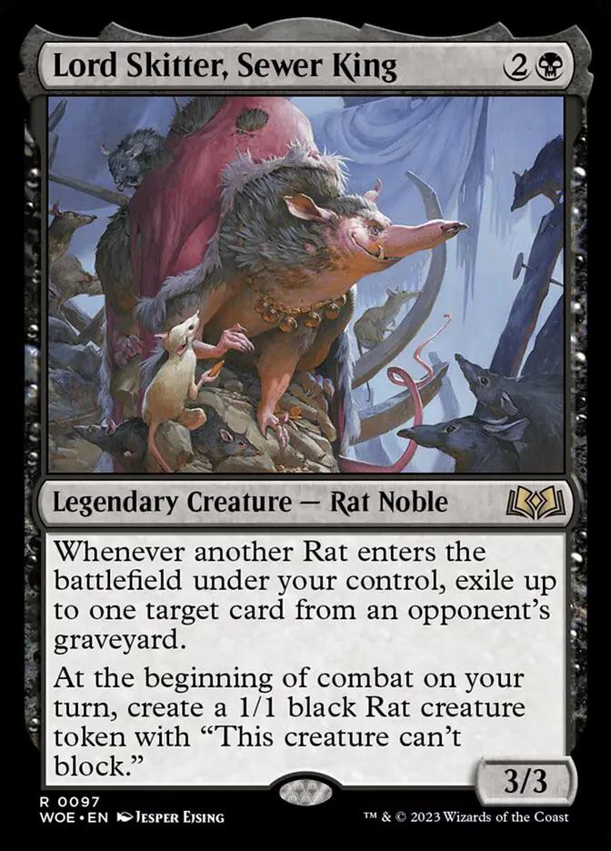 97 - Lord Skitter, Sewer King - Wilds of Eldraine - Normal - Magic: The Gathering Card