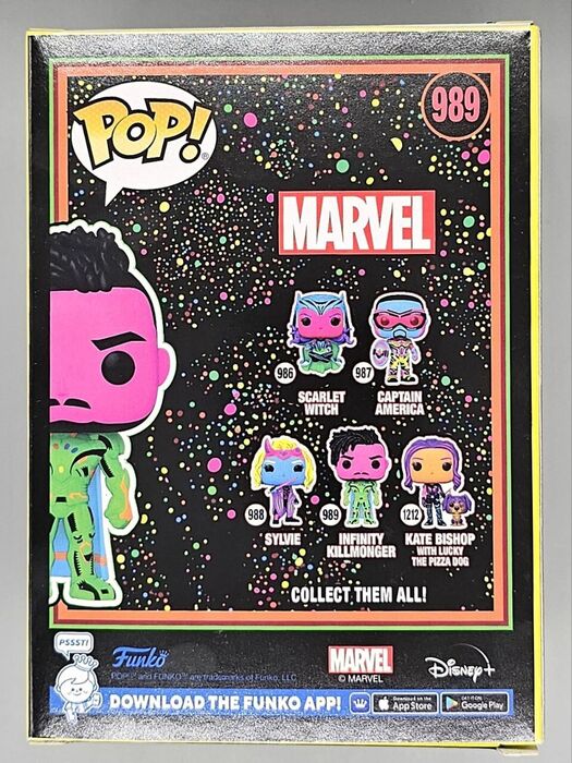 989 Infinity Killmonger Blacklight - Marvel What if...? Funko POP