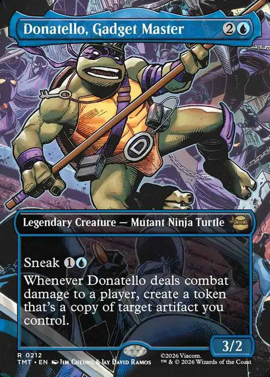 212 - Donatello, Gadget Master - Teenage Mutant Ninja Turtles - Normal - Magic: The Gathering Card