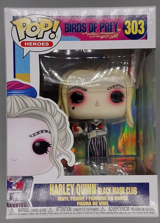 303 Harley Quinn (Black Mask Club) DC Birds of Prey Funko POP (Damaged Box)
