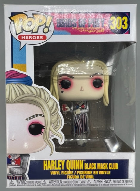 303 Harley Quinn (Black Mask Club) DC Birds of Prey Funko POP (Damaged Box)