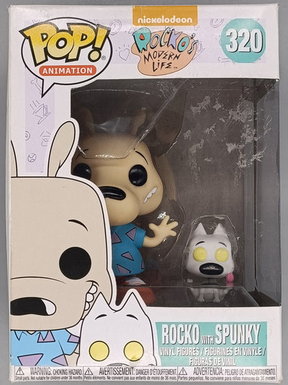 320 Rocko with Spunky -Nickelodeon Rocko's Modern Life Funko POP Box Damaged