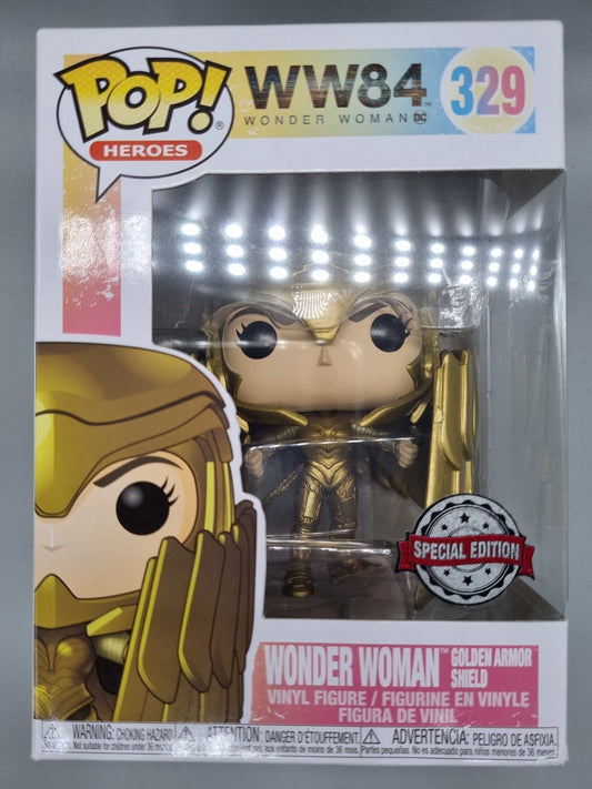 329 Wonder Woman (Golden Armor Shield) - DC - WW84 Funko POP