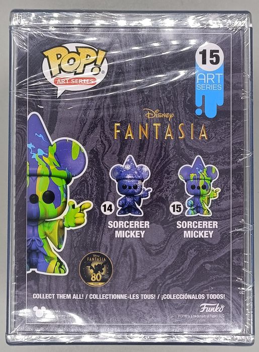 15 Sorcerer Mickey (2) - Art Series - Fantasia 80th - NEW Funko POP