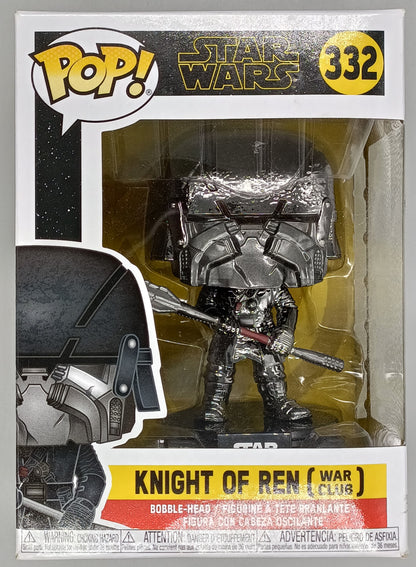 #332 Knight of Ren (War Club Hematite) Chrome Star Wa Funko POP (Box Damage)