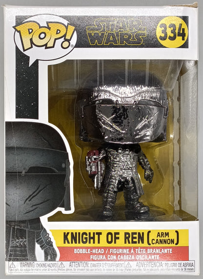#334 Knight of Ren (Arm Cannon) Chrome - Star Wars Funko POP (Box Damage)