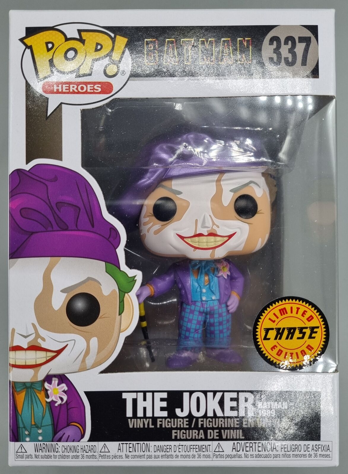 337 The Joker (w/ Beret) Metallic Chase Edition - DC Batman Funko POP