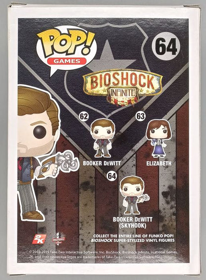 64 Booker DeWitt (Skyhook) - BioShock Infinite Box Damaged Funko POP