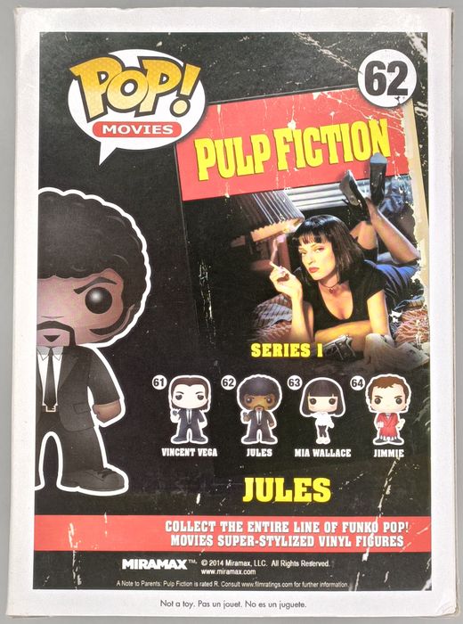 62 Jules - Pulp Fiction - Box Damaged Funko POP