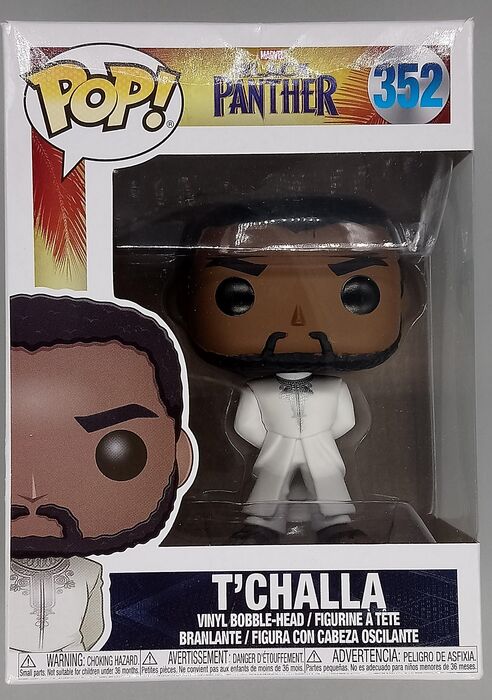 352 T'Challa (White) - Marvel Black Panther - Box Damaged Funko POP