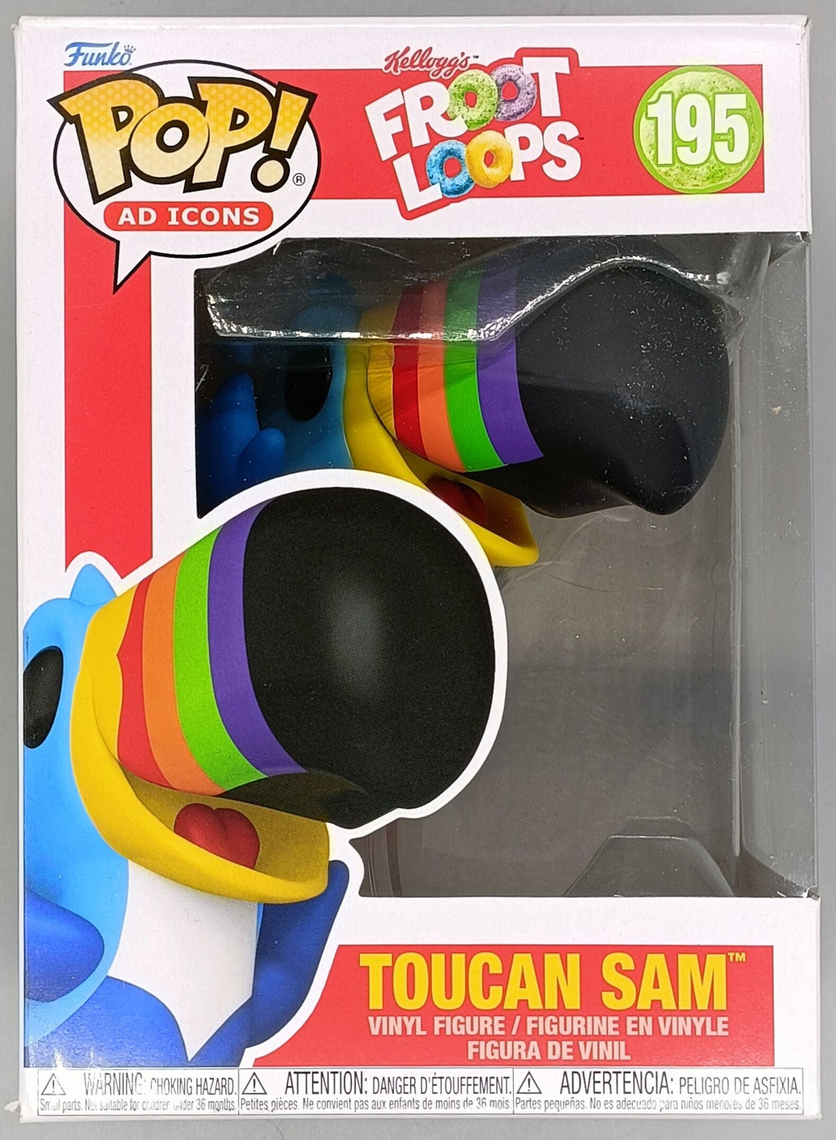 195 Toucan Sam - Kellogg’s Froot Loops - Ad Icons - Box Damaged Funko POP