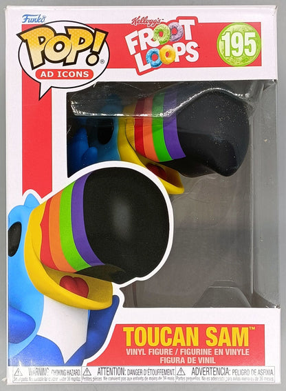 195 Toucan Sam - Kellogg’s Froot Loops - Ad Icons - Box Damaged Funko POP