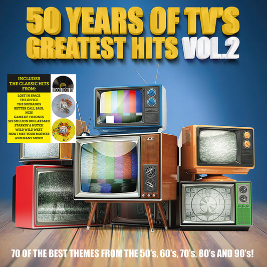 Various Artists - 50 Years Of Tv'S Greatest Hits Vol. 2 (Colour Vinyl)(Rsd 2023) - Rock/Pop - DLP