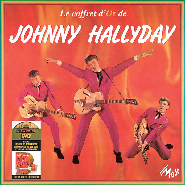 Johnny Hallyday - La Coffret D'Or (Gold Lp+Cd+Tape) (Rsd 2024) - Rock/Pop - LP