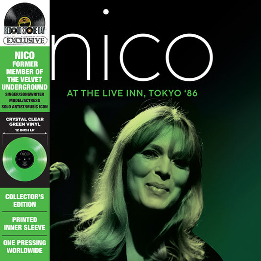 Nico - At The Live Inn, Tokyo '86 (Crystal Clear Green Vinyl) (Rsd 2024) - <NONE> - LP