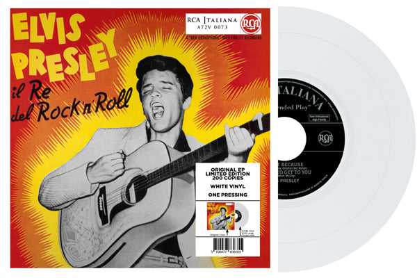 Elvis Presley - Il Re Del Rock N Roll (White Vinyl) - Rock/Pop - 7