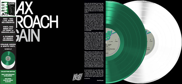 Max Roach - Again (Green/White Vinyl 2Lp) - <NONE> - DLP