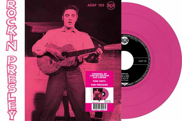 Arena - Ep ÂTranger Nâ22 - Rockin' Presley - Adep 103 (Denmark) (Limited 7" Pink Vinyl) - Rock/Pop - 7" Vinyl Music