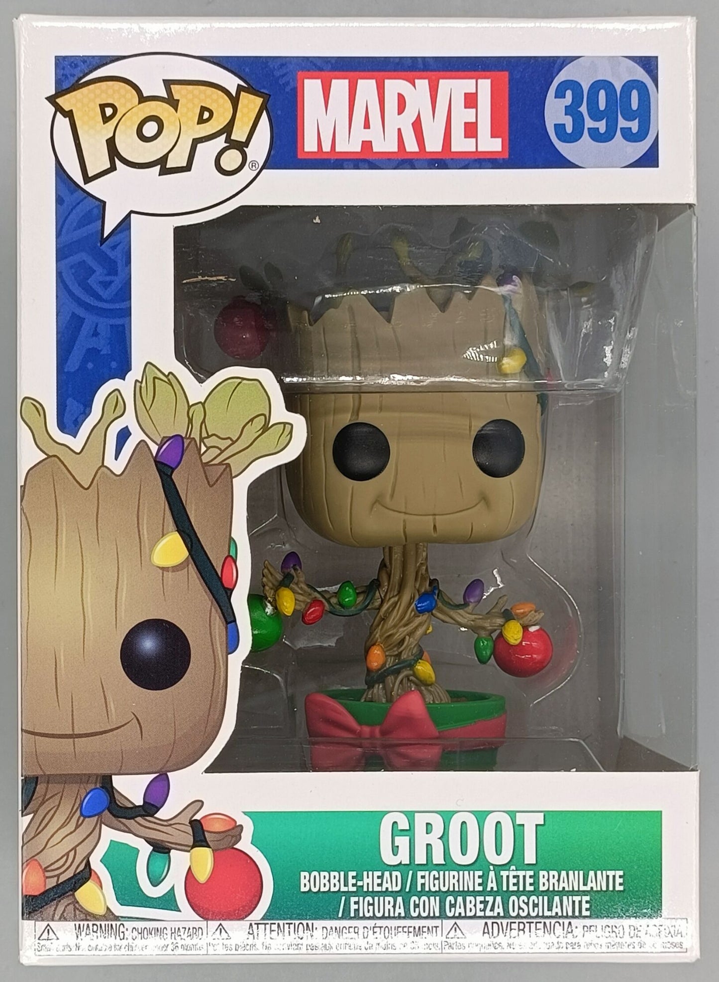 399 Groot (w/ Lights & Ornaments) - Marvel - Holiday Funko POP (Box Damage)