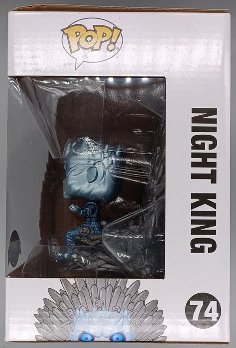 74 Night King (Iron Throne) Deluxe Metallic Game of Box Damaged Funko POP