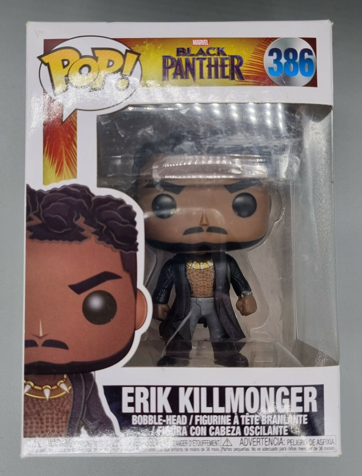 386 Erik Killmonger (Scars) - Marvel Black Panther Funko POP
