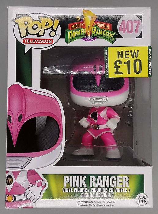 407 Pink Ranger (Action Pose) - Power Rangers - Box Damaged Funko POP Funko