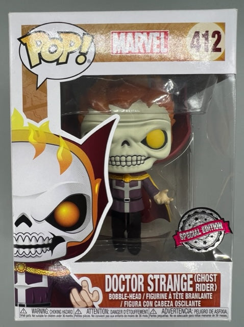 412 Doctor Strange (as Ghost Rider) - Marvel - Box Damaged Funko POP