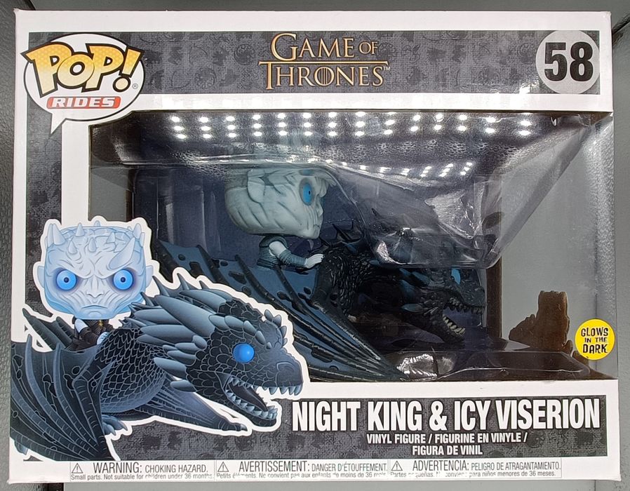 58 Night King & Icy Viserion Glow Game of Thrones Funko POP - Box Damaged Funko