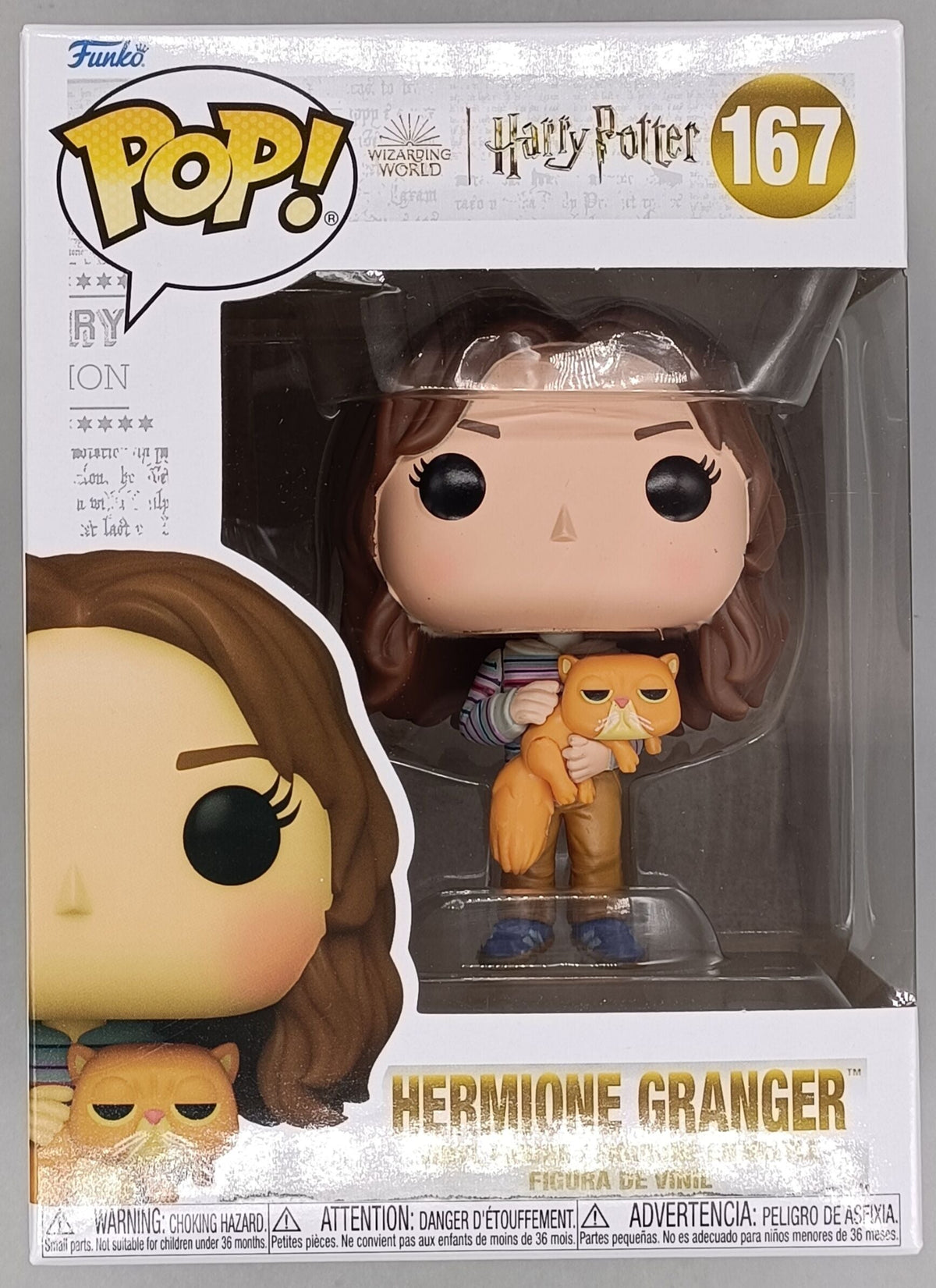 167 Hermione Granger w/Crookshanks - Harry Potter Funko POP - Brand New Funko