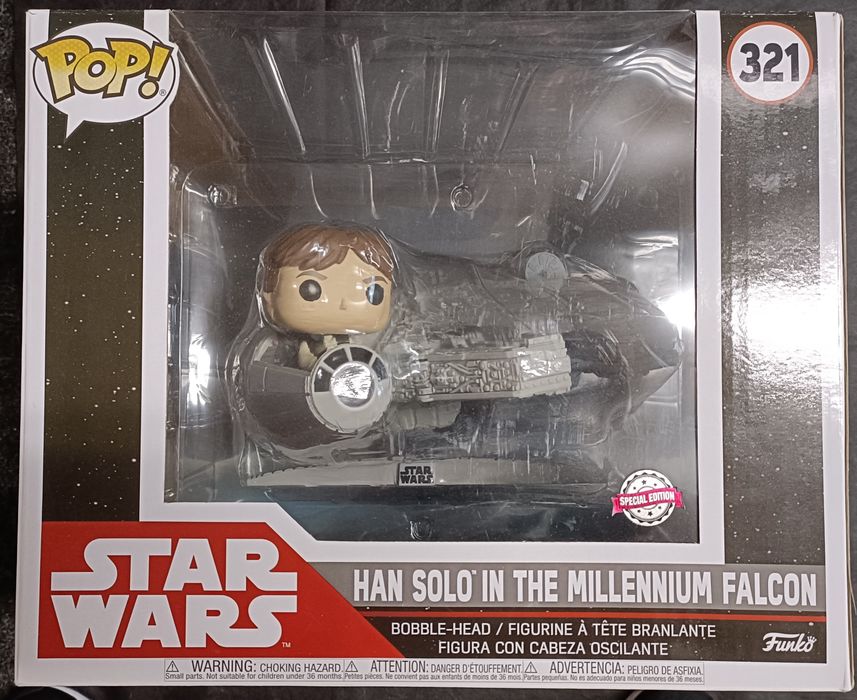 321 Han Solo in the Millennium Falcon Deluxe Star Wars - Box Damaged Funko POP Funko