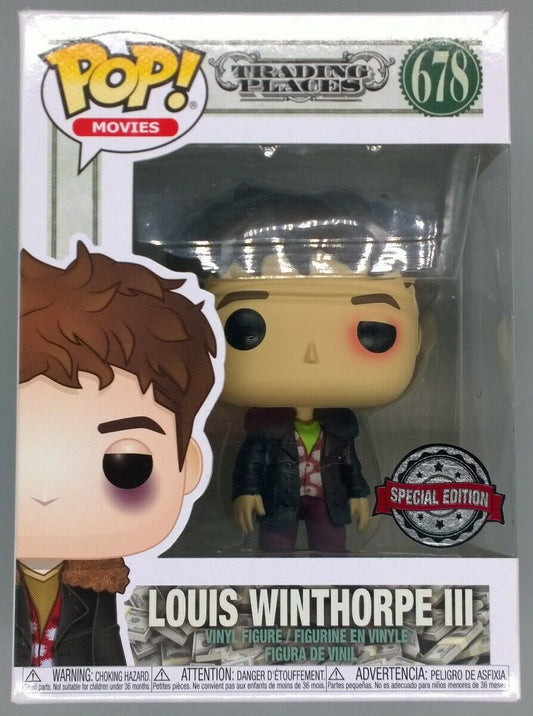 678 Louis Winthorpe III (Beat Up) Trading Places Box Damaged Funko POP