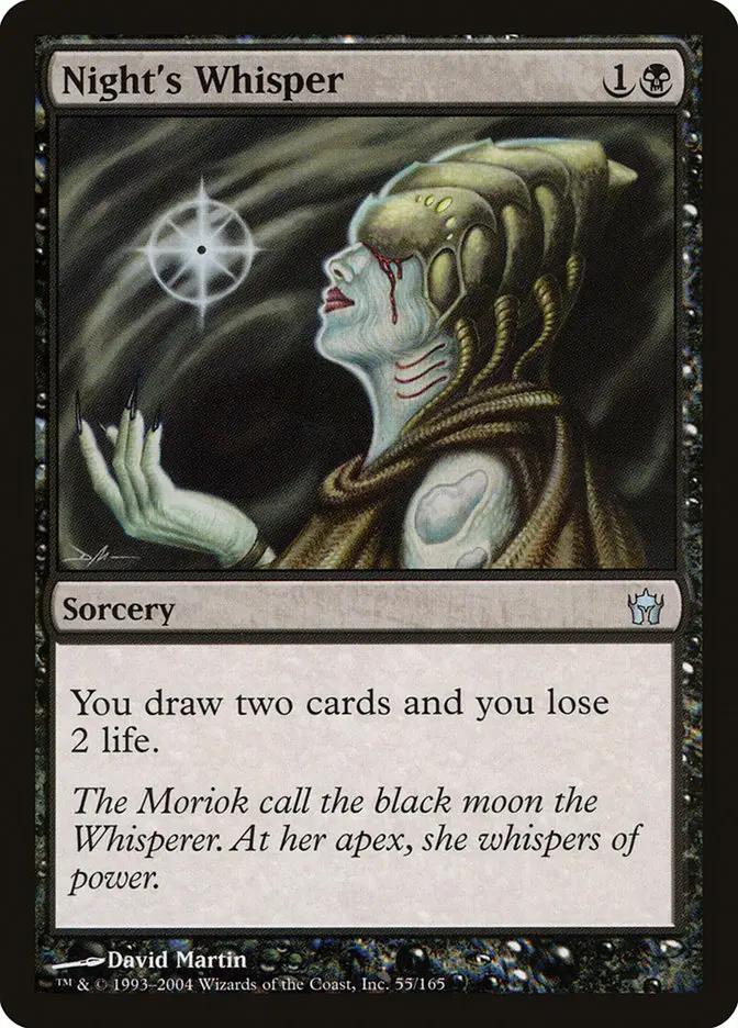 55 - Night's Whisper - Fifth Dawn - Normal - Magic: The Gathering Card