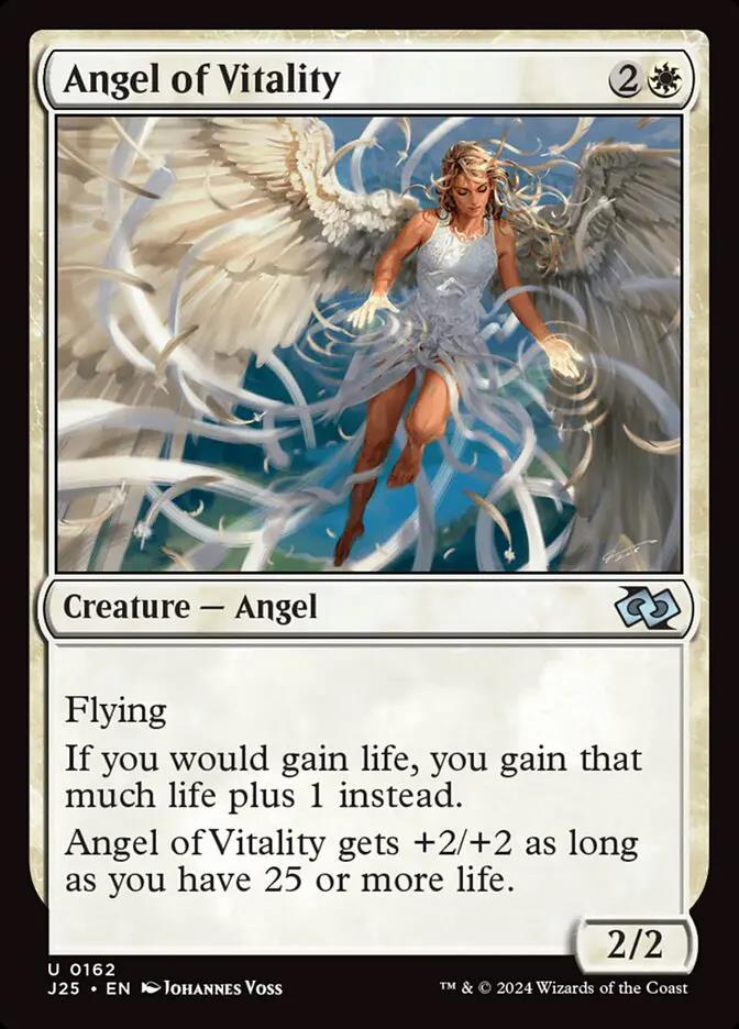 162 - Angel of Vitality - Foundations Jumpstart - Normal - Magic: The Gathering Card