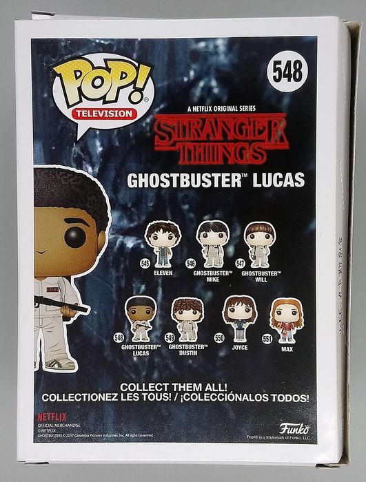 548 Ghostbuster Lucas - Stranger Things - Box Damaged Funko POP