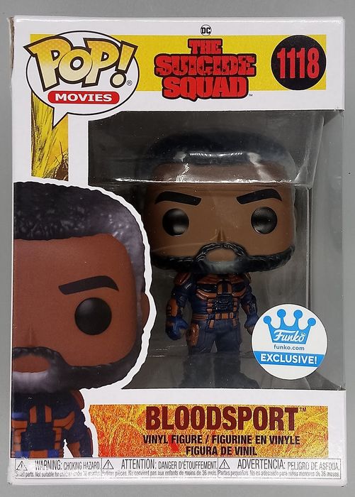 1118 Bloodsport (Unmasked)  The Suicide Squad Box Damaged Funko POP