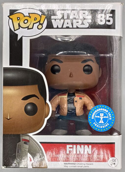 85 Finn (w/ Lightsaber) Star Wars The Force Awakens Box Damaged Funko POP