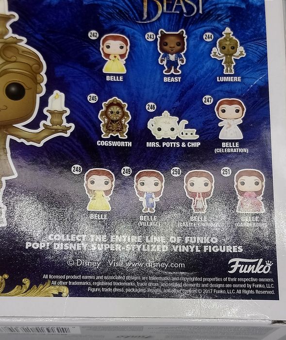 244 Lumiere - Disney Beauty And The Beast - Funko POP - Box Damaged