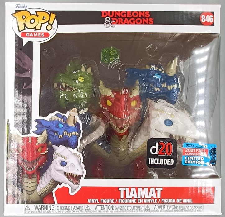 846 Tiamat (with D20) 6 Inch - Dungeon & Dragons - Box Damaged Funko POP