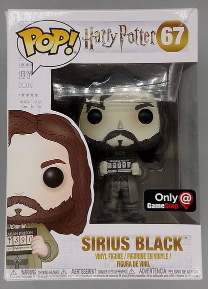 67 Sirius Black (Prisoner) B&W Chase Edition Harry P Box Damaged Funko POP