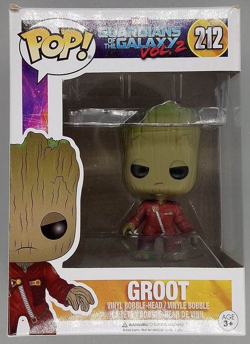 212 Groot (Ravager Jumpsuit) Guardian Of The Galaxy Box Damaged Funko POP