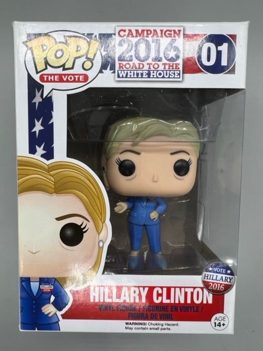 01 Hillary Clinton - 2016 Road To The White House Box Damaged Funko POP Funko